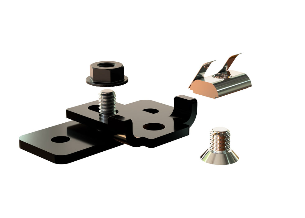 Black Universal Low Profile Mounting Feet