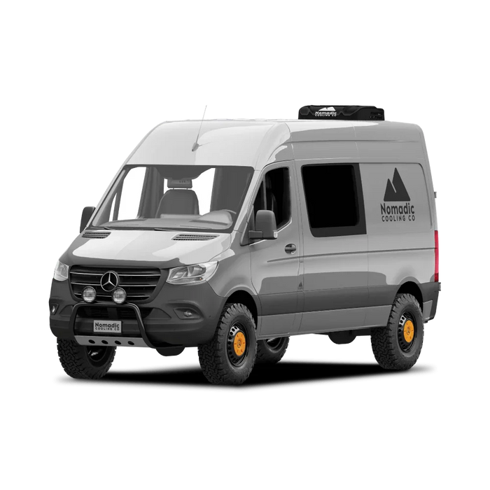Nomadic Cooling X3 RV Air Conditioner (12/24/48V)_Black on Sprinter Camper Van - Campervan HQ