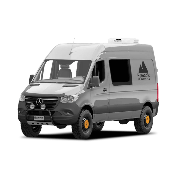 Nomadic Cooling X3 RV Air Conditioner (12/24/48V)_White on Sprinter Camper Van - Campervan HQ