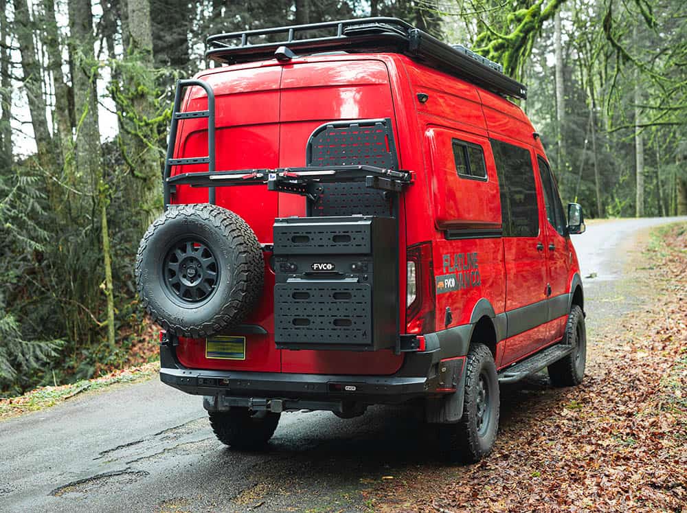 Flatline Van Co Rear Door Platform
