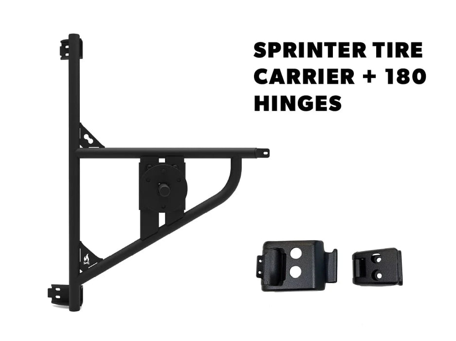 Flatline Van Co Sprinter Van Rear Tire Carrier