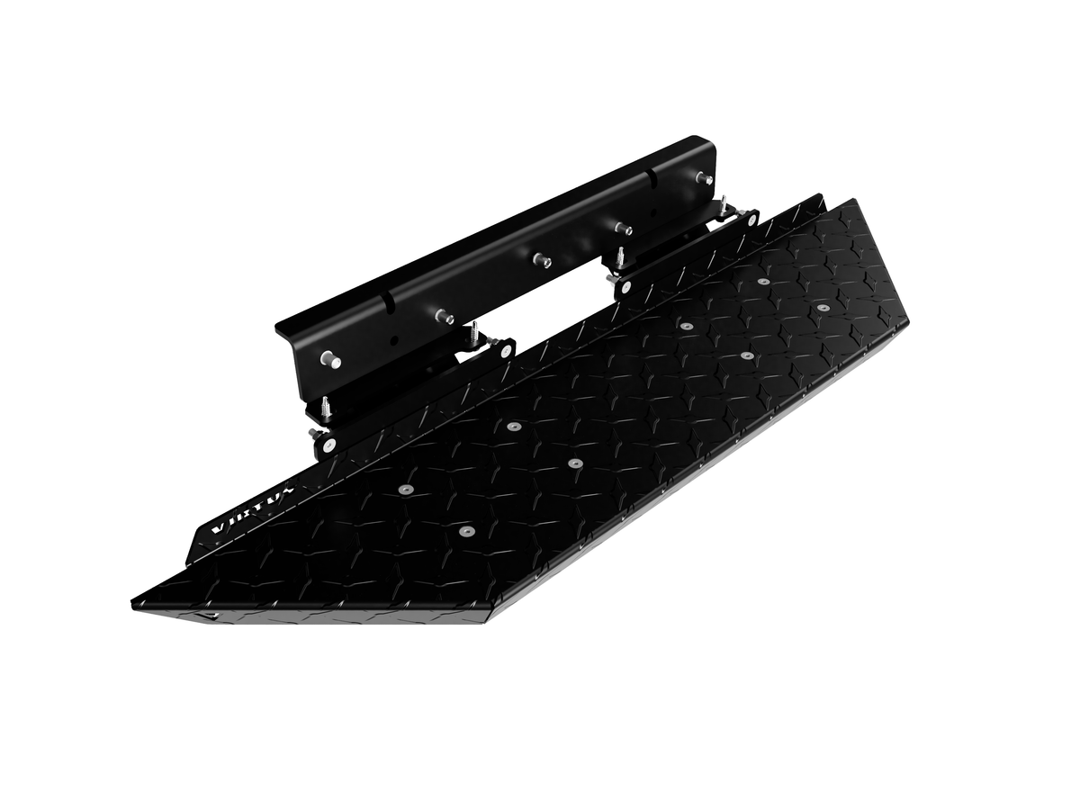 Virtus Vans Black Diamond Plate Side Step - 2019+ Mercedes Sprinter