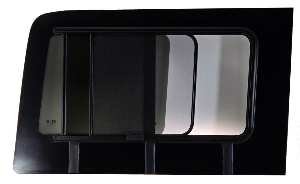 VWD 2007+ Mercedes Sprinter Driver Side Rear Quarter Slider Window (170"/170"EXT) (Front Opening) (SL103-SL)