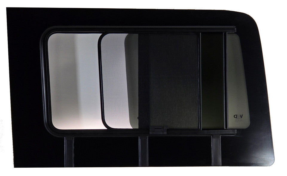 VWD 2007+ Mercedes Sprinter Passenger Side Rear Quarter Slider Window (170"/170"EXT) (Front Opening) (SR103-SL)