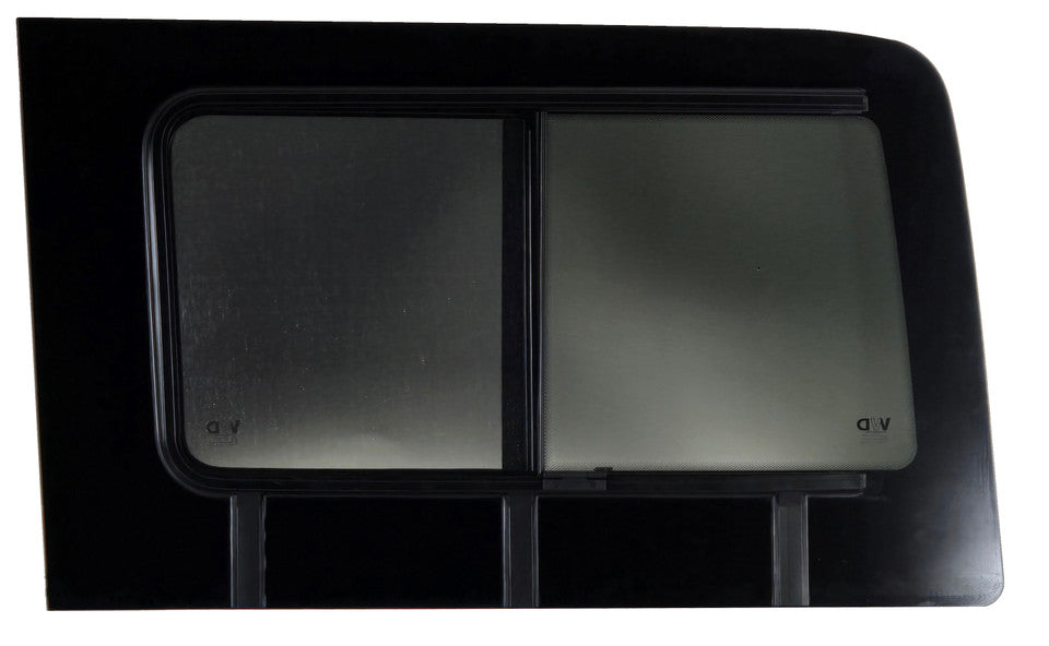 VWD 2007+ Mercedes Sprinter Passenger Side Rear Quarter Slider Window (170"/170"EXT) (Front Opening) (SR103-SL)