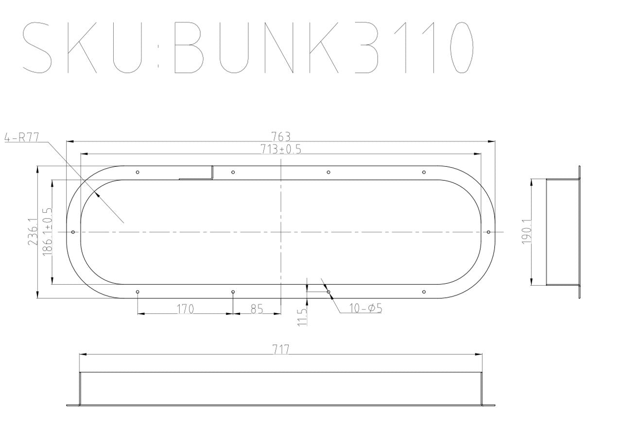 VWD BUNK3110 Interior Trim Beauty Ring (BR-BUNK3110)