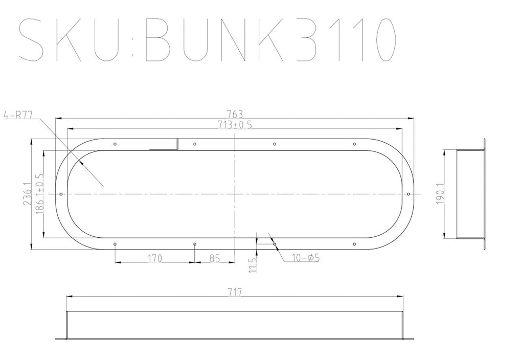 VWD BUNK3110 Interior Trim Beauty Ring (BR-BUNK3110)