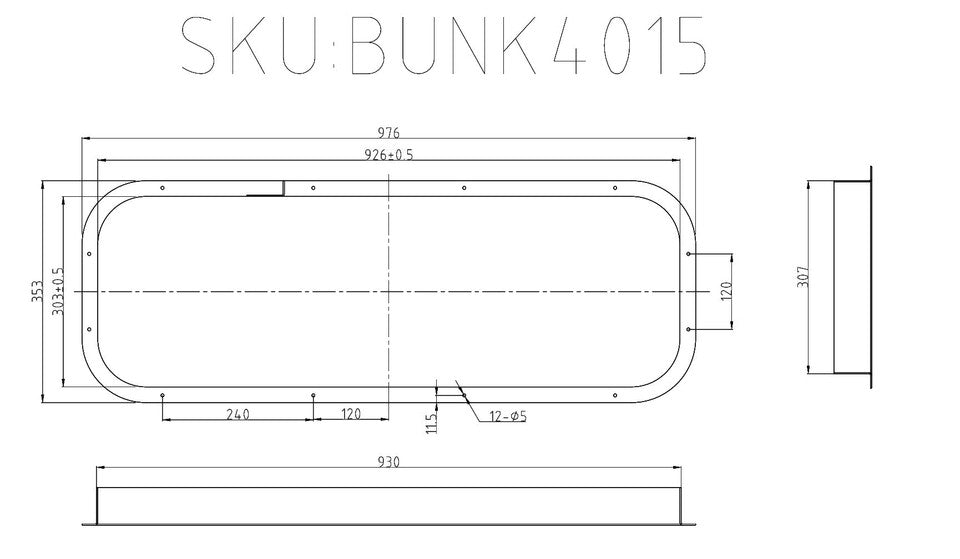 VWD BUNK4015 Interior Trim Beauty Ring (BR-BUNK4015)