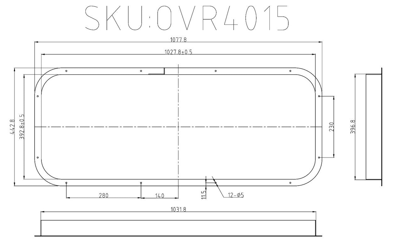 VWD OVR4015 Interior Trim Beauty Ring (BR-OVR4015)