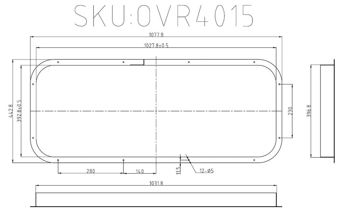 VWD OVR4015 Interior Trim Beauty Ring (BR-OVR4015)