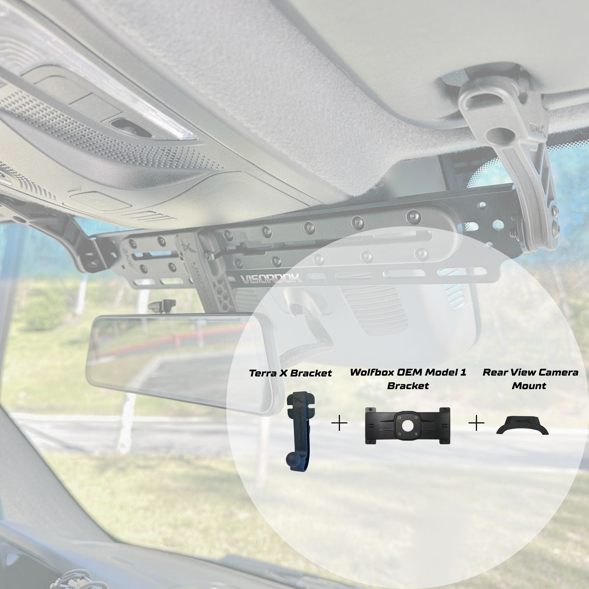 Terra X WOLFBOX Dash Cam Visordok Track Mounting Kit - 4. Terra X ...