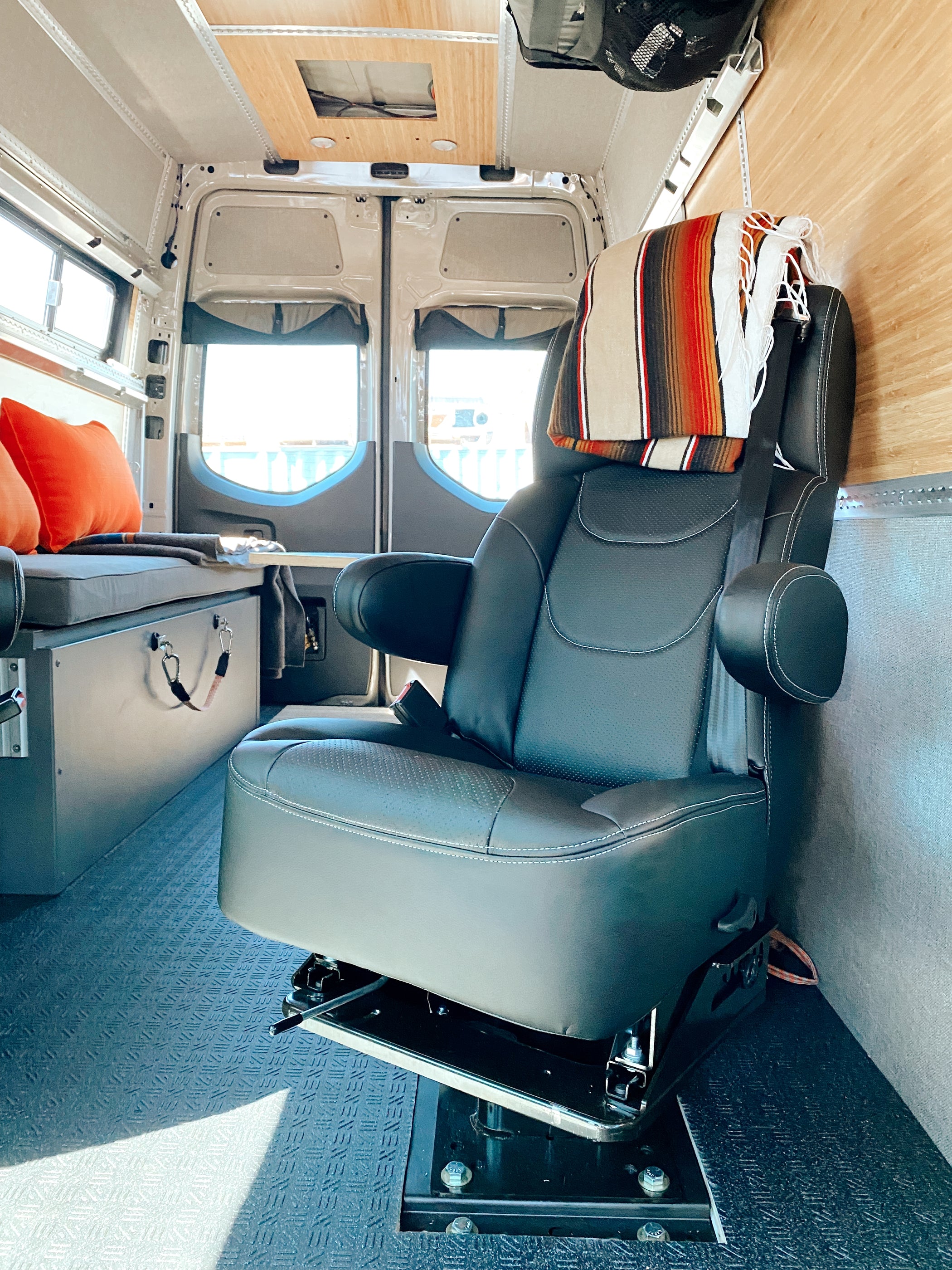 Dual Captain Chairs Van Land