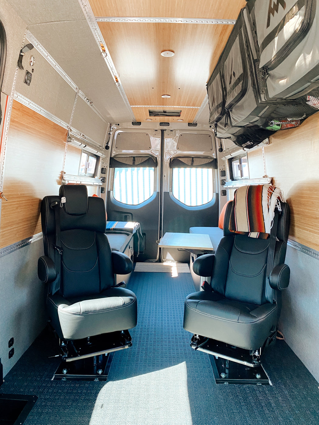 Dual Captain Chairs Van Land
