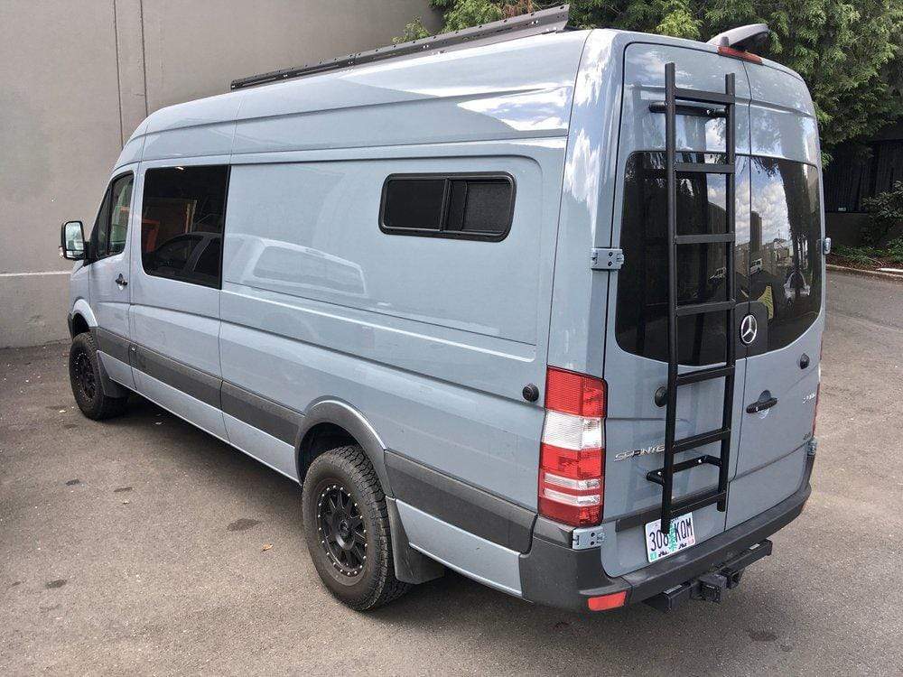 Flatline Van Co Rear Ladder - High Roof 2007+ Van Land