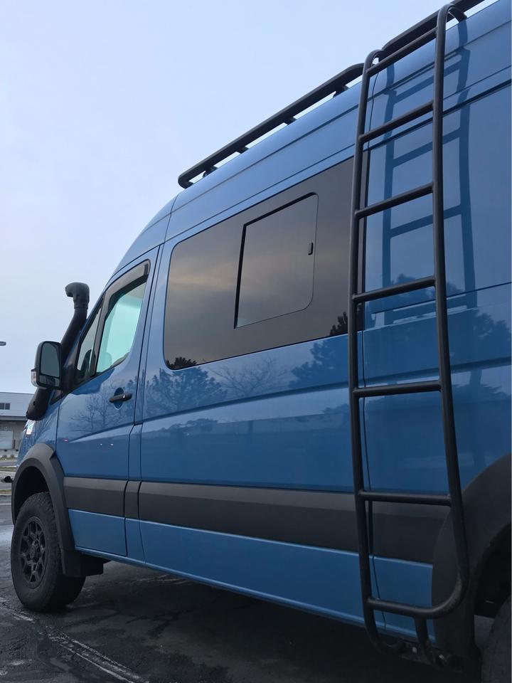 AMA Driver Side Forward Screened Half-Slider Window 2007-2022 Van Land
