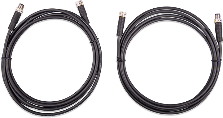 Victron M8 circular connector Male/Female 3 pole cable 2m (bag of 2) Van Land