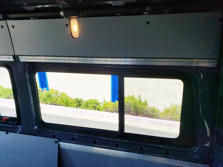 AMA Passenger Side Rear Quarter Screened Half-Slider Window 144" WB 2007-2024 (MS06-RS2M-HSS P)