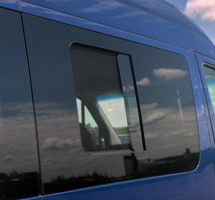 AMA Passenger Side Sliding Door Screened Half-Slider Window 2007-2022 Van Land
