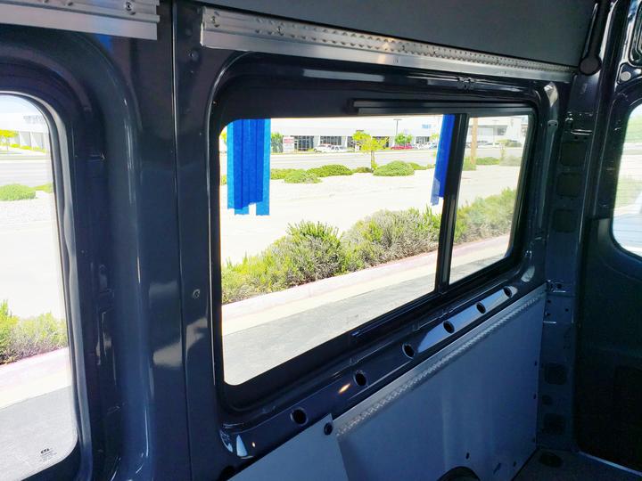 AMA Passenger Side Rear Quarter Screened Half-Slider Window 144" WB 2007-2024 (MS06-RS2M-HSS P)