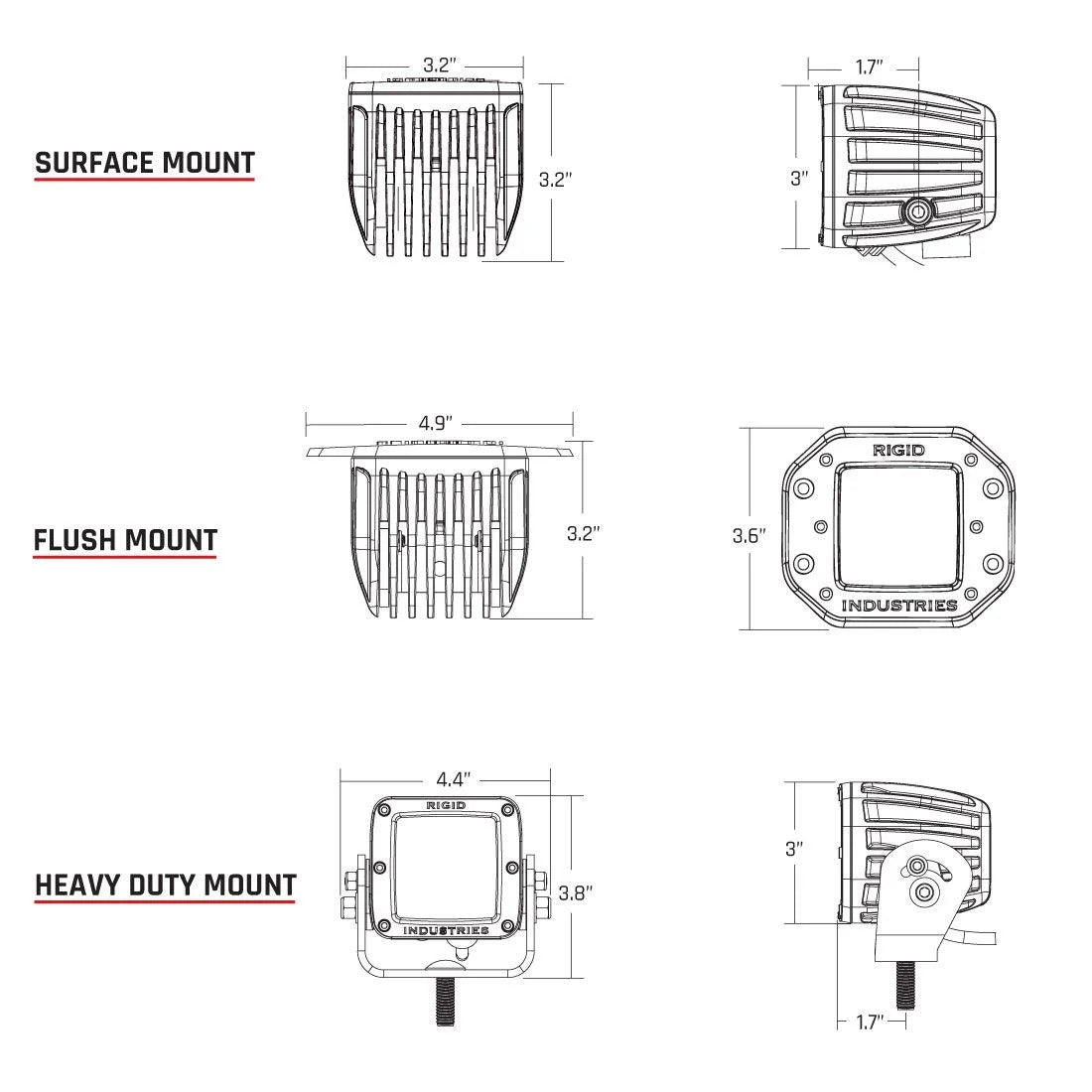 Rigid D-Series Pro Driving LED Lights Van Land
