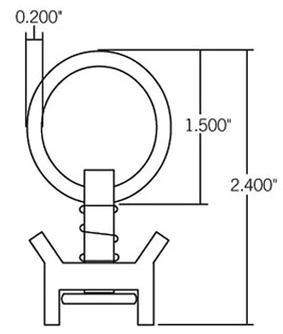 Single Stud Tie-Down Ring VT-1000 Van Land