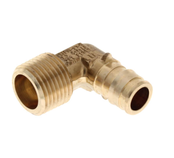 1/2" ProPEX x 1/2" MIP Elbow (Lead Free Brass)