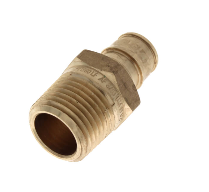 1/2" ProPEX x 1/2" NPT Male Adapter (Lead Free Brass)
