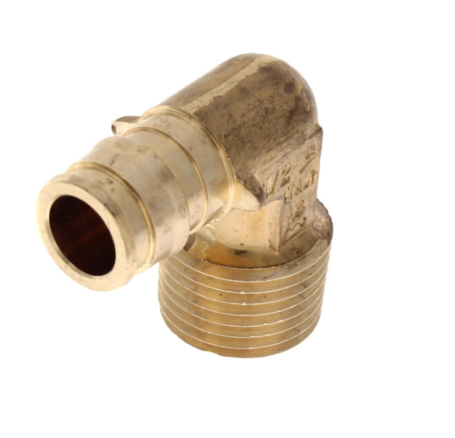 1/2" ProPEX x 1/2" MIP Elbow (Lead Free Brass)