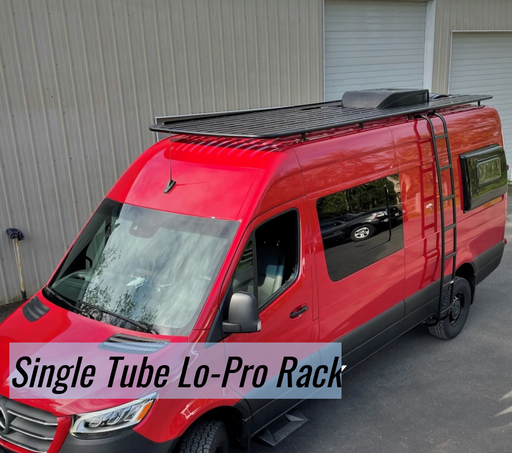 TanneRack Single Tube Lo-Pro Roof Rack Van Land