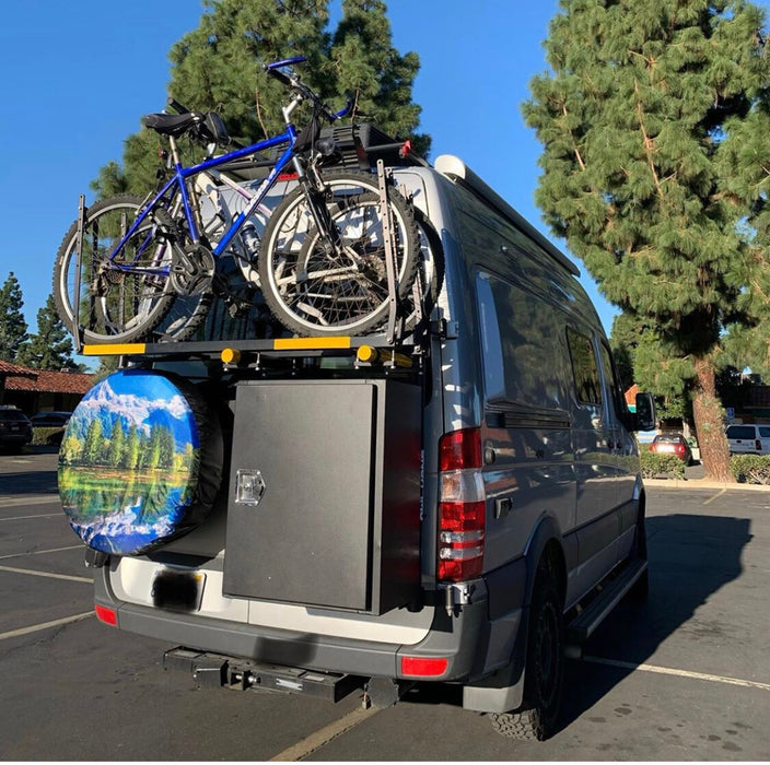 Owl Vans Bike Carrier + Box Mount for Sprinter Vans NCV3 (2007-2018) Van Land