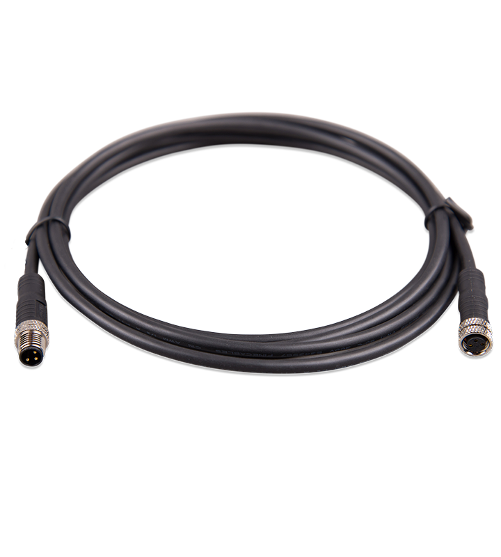 Victron M8 circular connector Male/Female 3 pole cable 2m (bag of 2) Van Land