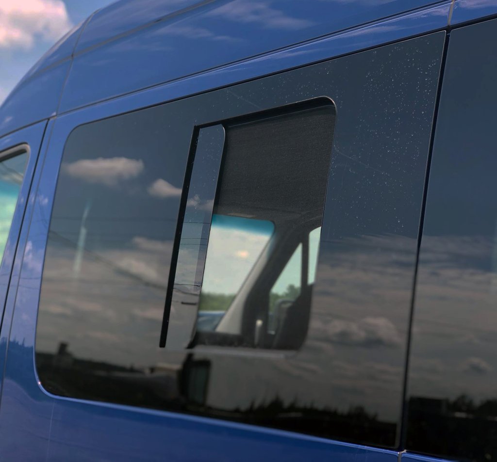 AMA Driver Side Forward Screened Half-Slider Window 2007-2022 Van Land