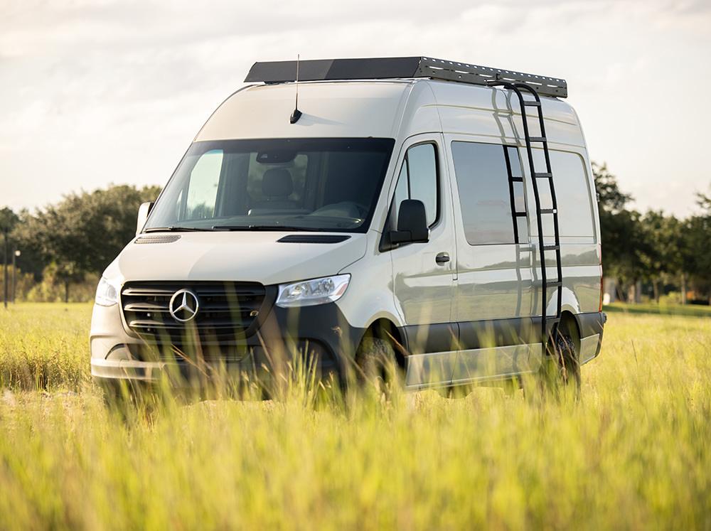 Flatline Van Co The Standard Roof Rack for Sprinter 144 High Roof Van Land