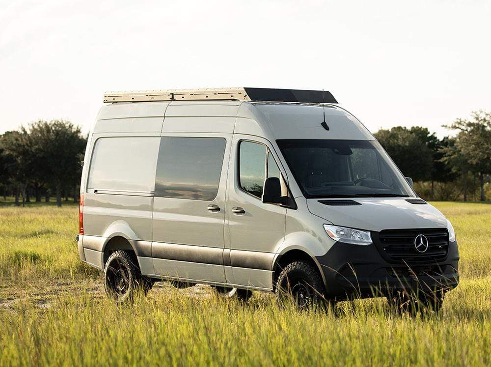 Flatline Van Co The Standard Roof Rack for Sprinter 144 High Roof Van Land