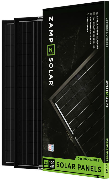 Zamp Obsidian 200-Watt Solar Panel Kit (2 x 100) Van Land