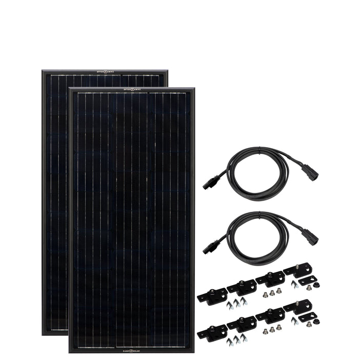 Zamp Obsidian 200-Watt Solar Panel Kit (2 x 100) Van Land